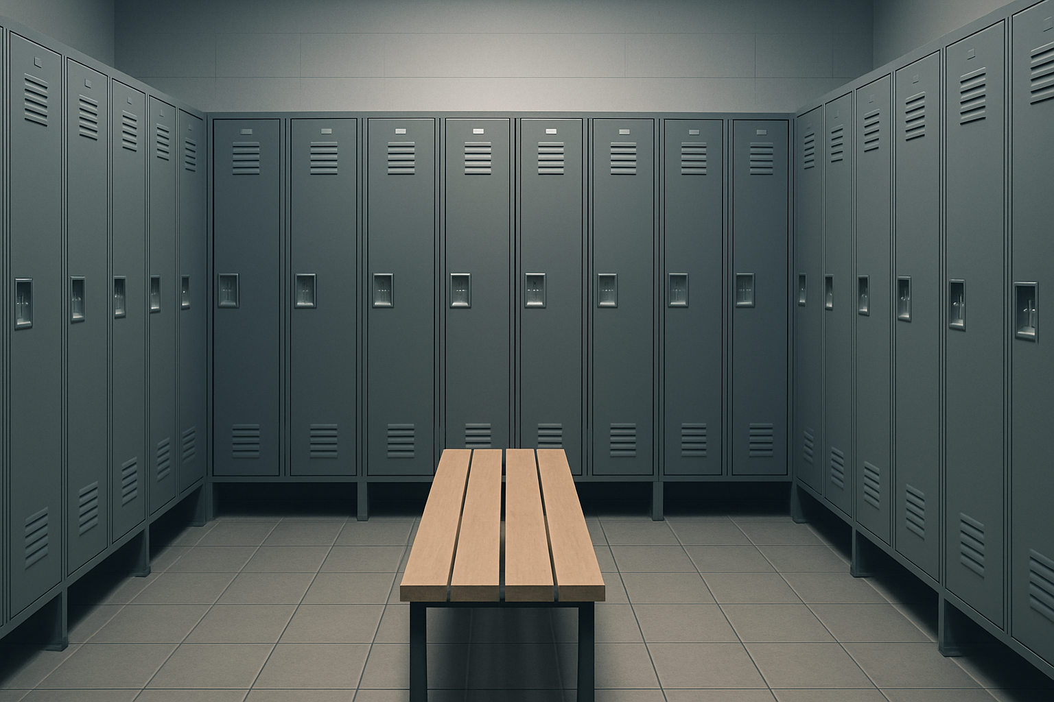 Locker room background with gradient effect