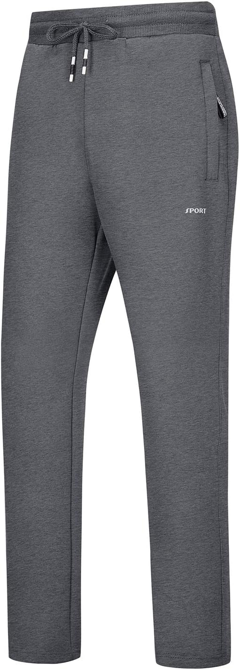 Athletic Tracksuit for Men Set 2 Piece Full Zip up Jacket Trousers Dark Grey, M